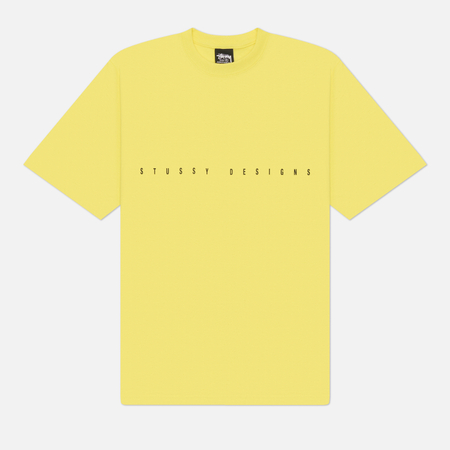 Мужская футболка Stussy S Box, цвет жёлтый