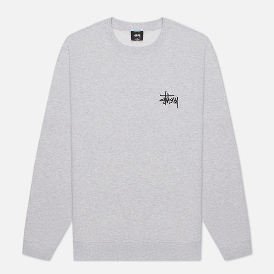 Мужская толстовка Stussy Basic Stussy Ash Heather
