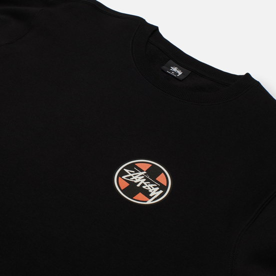 Мужская толстовка Stussy Cross Dot Crew Black