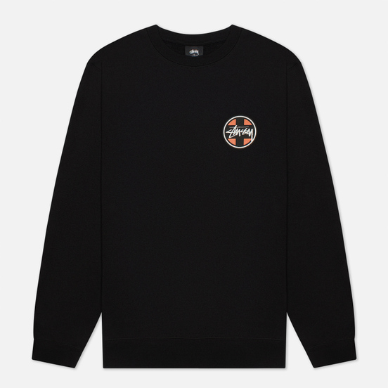 Мужская толстовка Stussy Cross Dot Crew Black