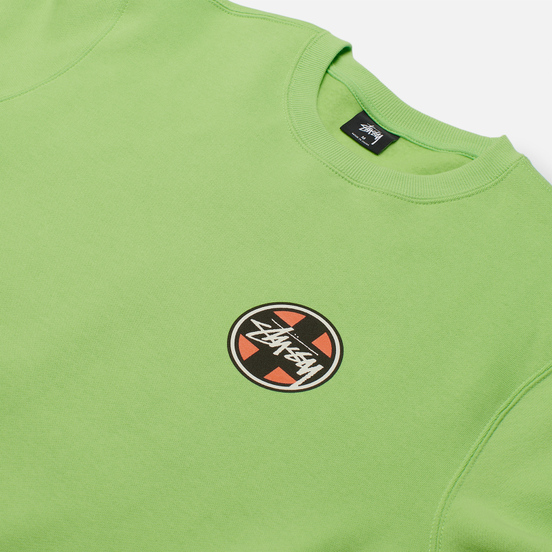 Мужская толстовка Stussy Cross Dot Crew Green