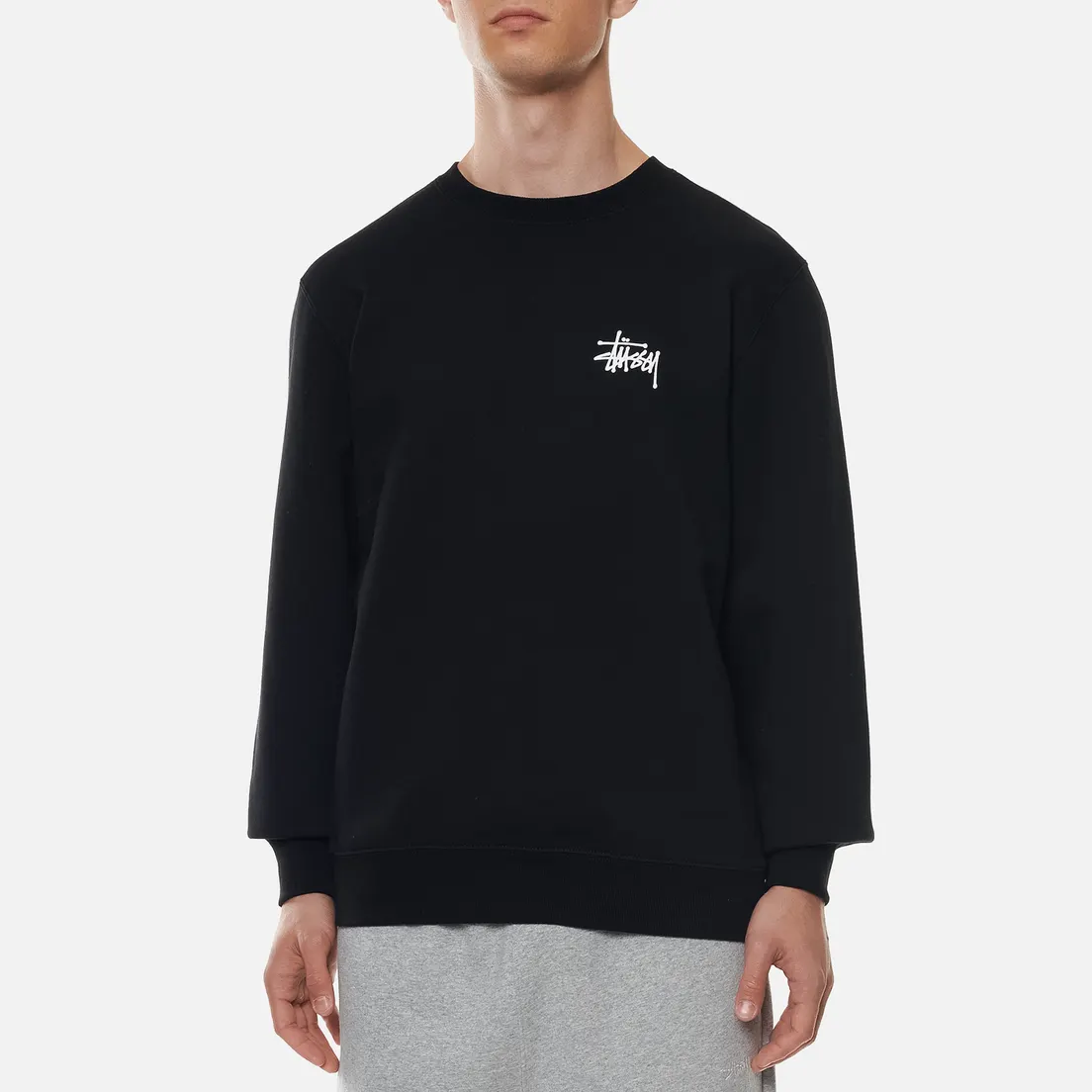 Stussy Мужская толстовка Basic Stussy Logo Crew