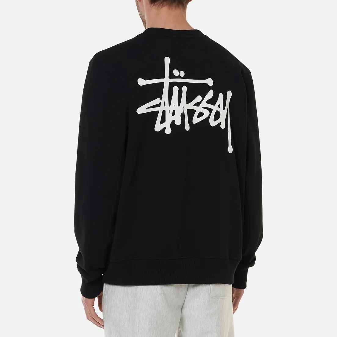 Stussy Мужская толстовка Basic Stussy Print Crew