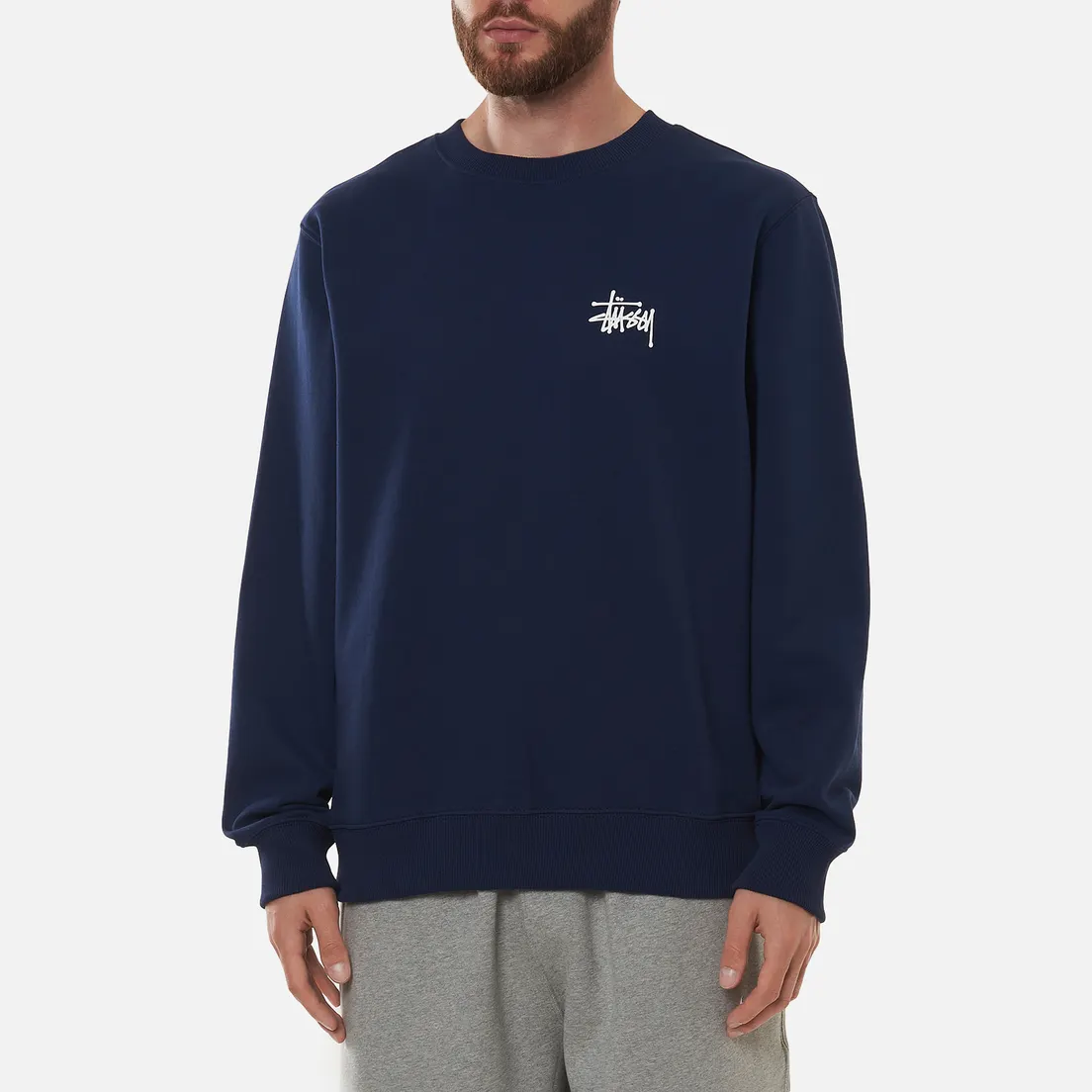 Stussy Мужская толстовка Basic Stussy Print Crew