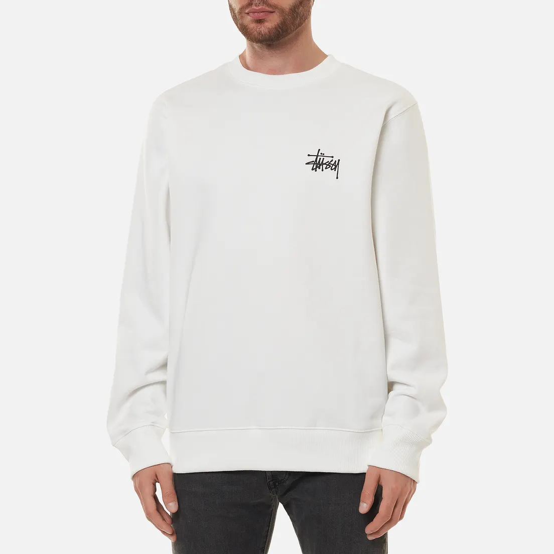 Stussy Мужская толстовка Basic Stussy Print Crew