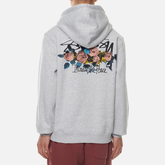 Мужская толстовка Stussy ITP Roses Hoodie Ash Heather