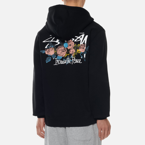 Мужская толстовка Stussy ITP Roses Hoodie Black