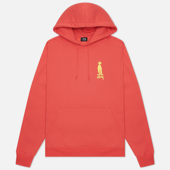 Мужская толстовка Stussy King Raggamuffin Hoodie Pale Red