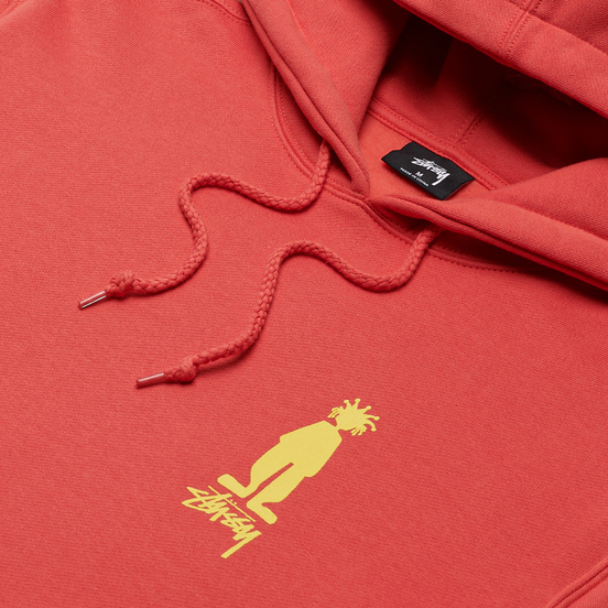 Мужская толстовка Stussy King Raggamuffin Hoodie Pale Red