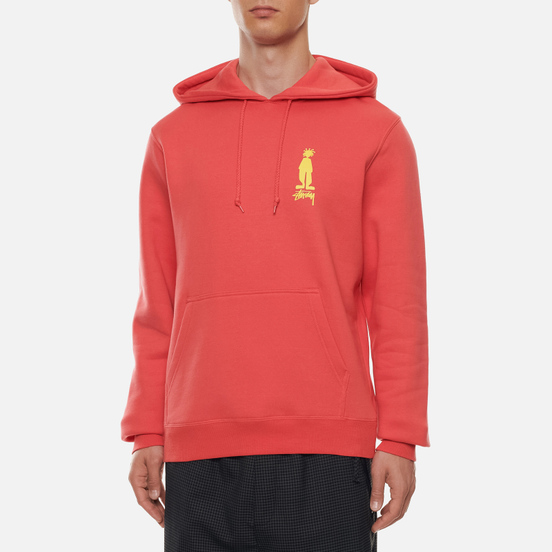 Мужская толстовка Stussy King Raggamuffin Hoodie Pale Red