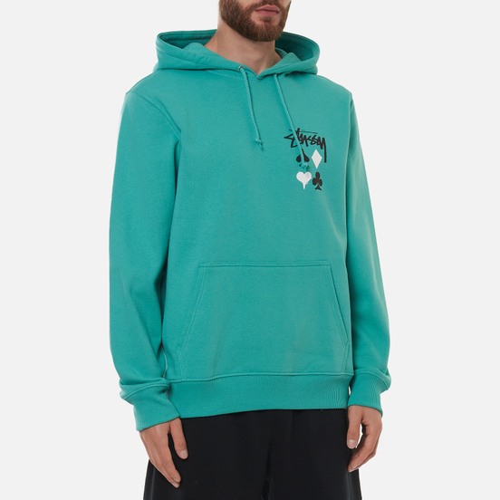 Мужская толстовка Stussy Full Deck 2 Hoodie Green
