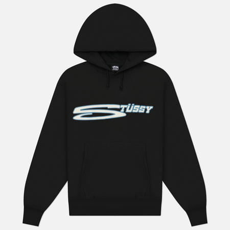 Мужская толстовка Stussy Stretch Hoodie, цвет чёрный, размер S