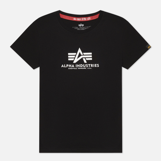 Женская футболка Alpha Industries New Basic Black