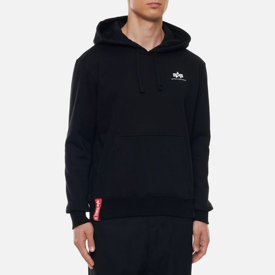 Мужская толстовка Alpha Industries Basic Small Logo Hoody Black