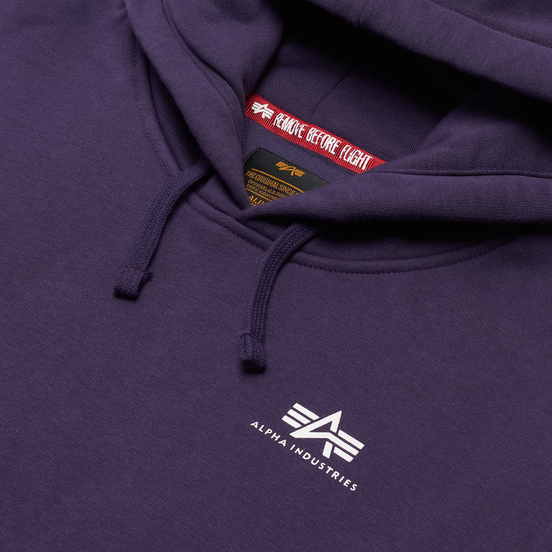 Мужская толстовка Alpha Industries Basic Small Logo Hoody Night Shade
