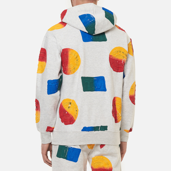 Мужская толстовка Chinatown Market Paint Stain Hoodie Ash Grey