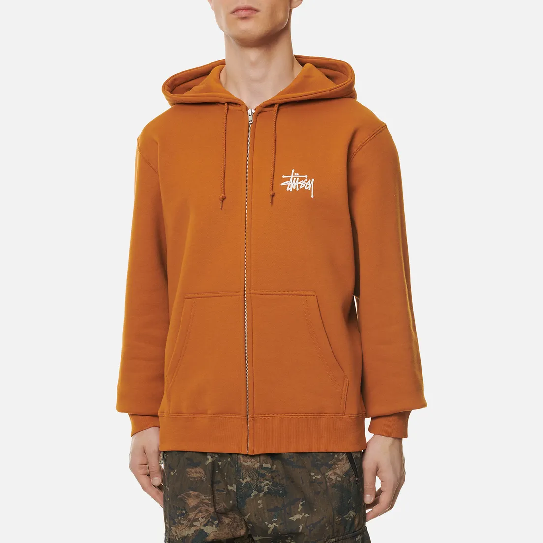 Stussy Мужская толстовка Basic Stussy Full Zip Hoodie