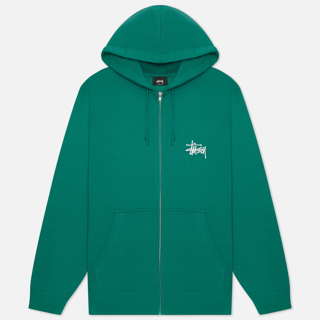 Stussy Basic Stussy Full Zip Hoodie 1974615 DARK GREEN