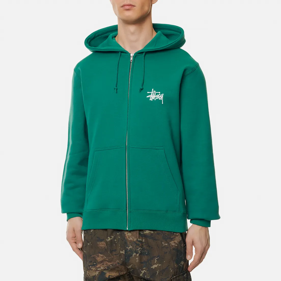 Stussy Мужская толстовка Basic Stussy Full Zip Hoodie