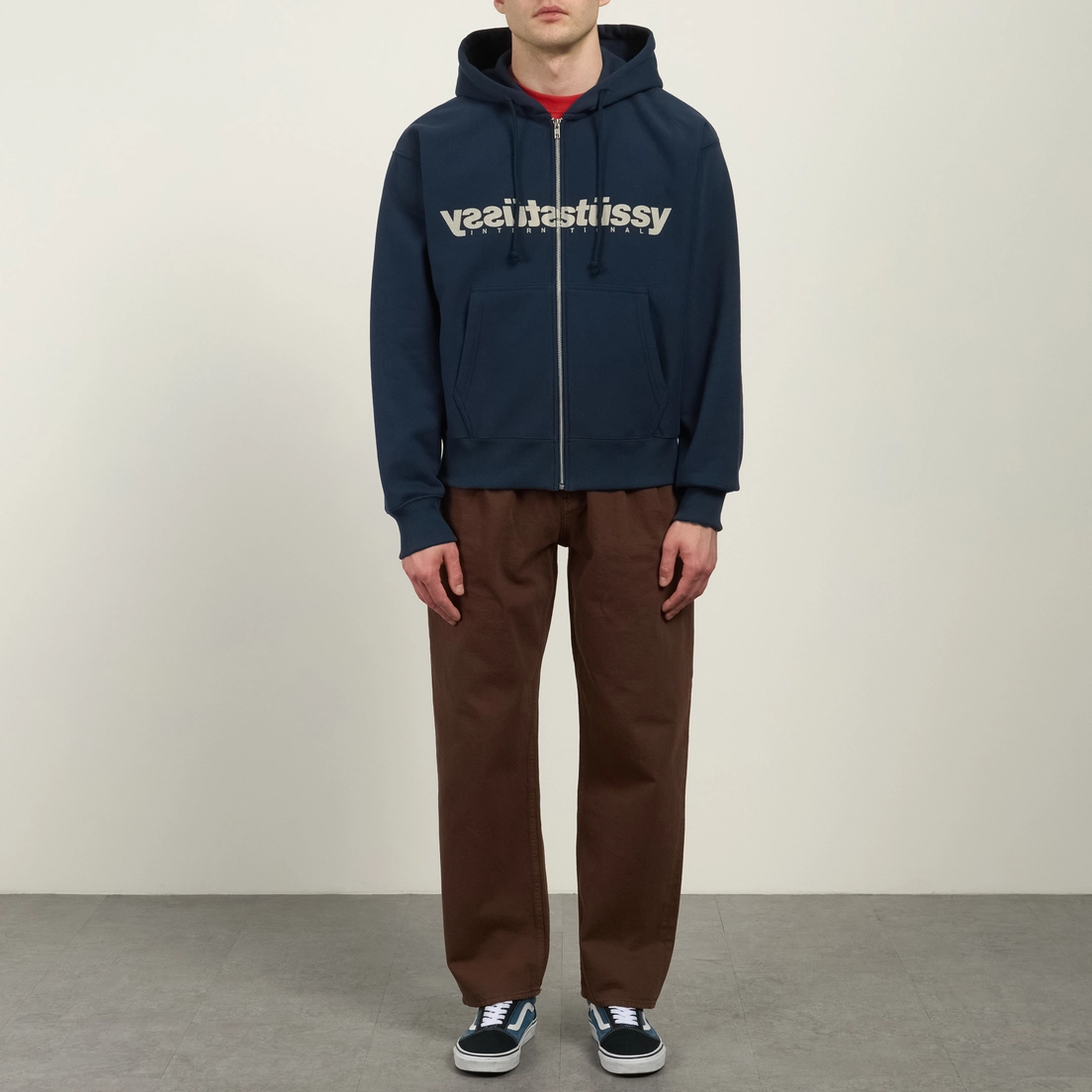 Stussy Мужская толстовка Mirror Zip Hoodie