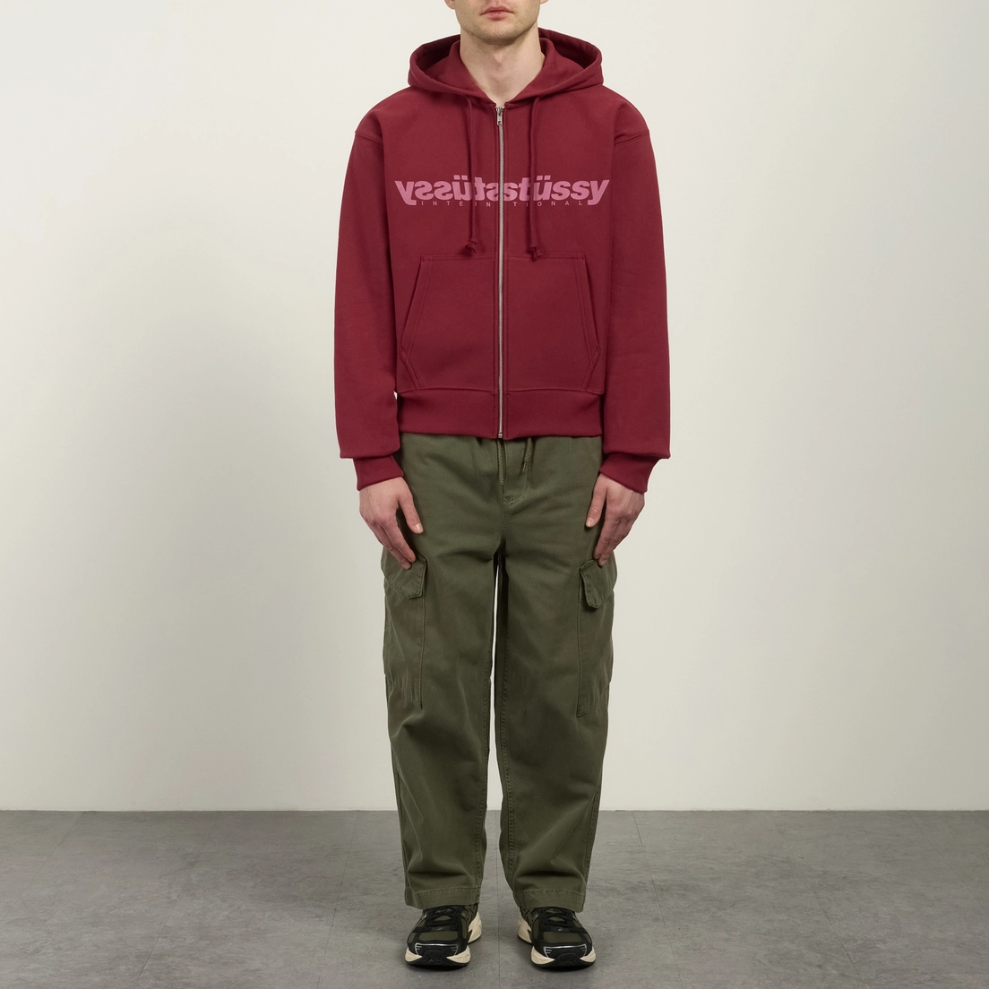 Stussy Мужская толстовка Mirror Zip Hoodie