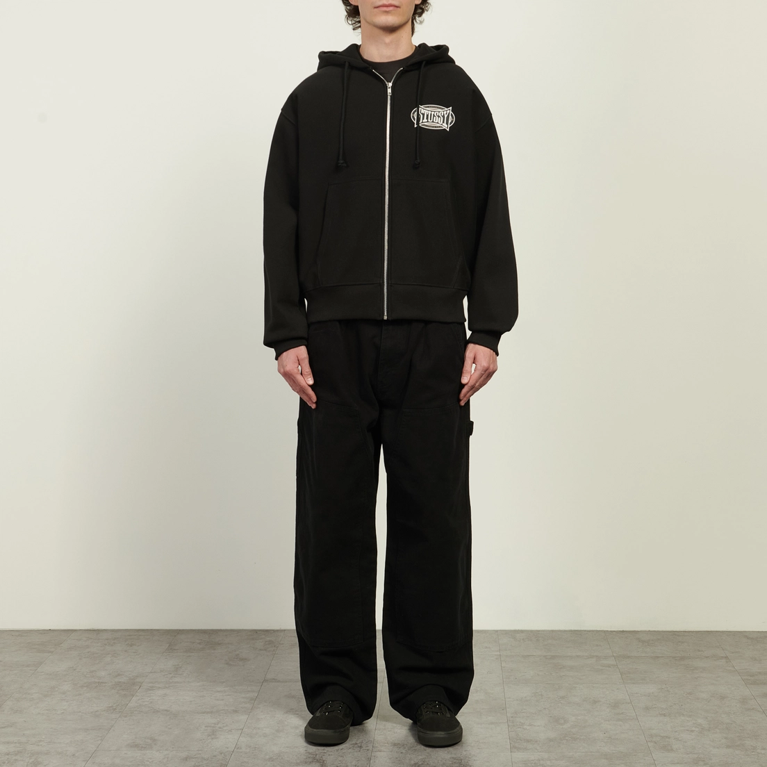 Stussy Мужская толстовка Champion Oval Zip Hoodie