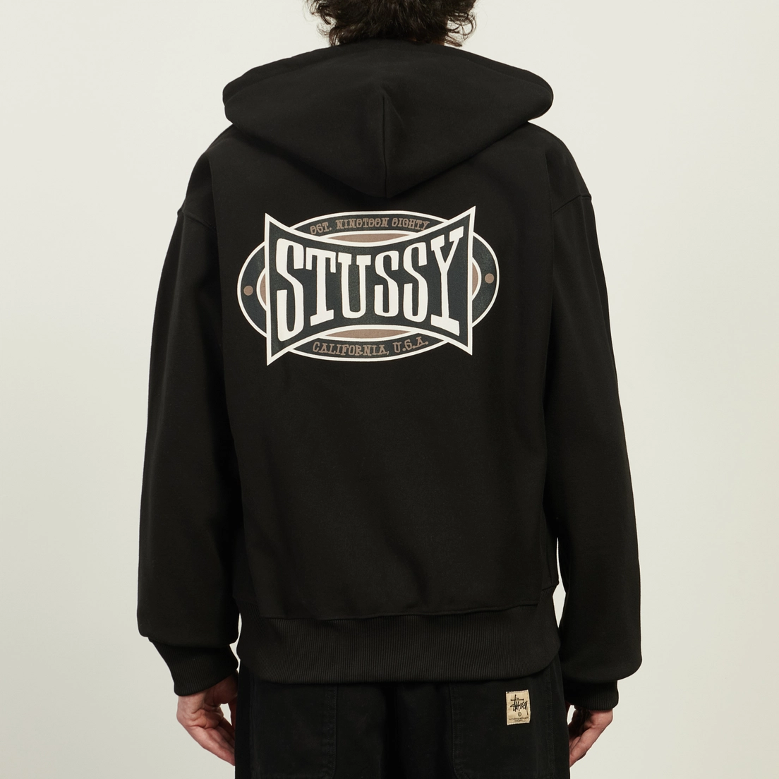 Stussy Мужская толстовка Champion Oval Zip Hoodie