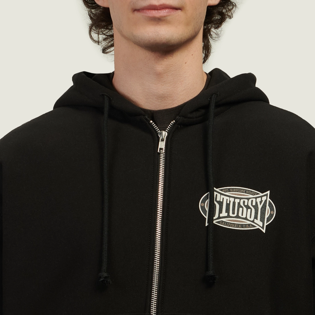 Stussy Мужская толстовка Champion Oval Zip Hoodie