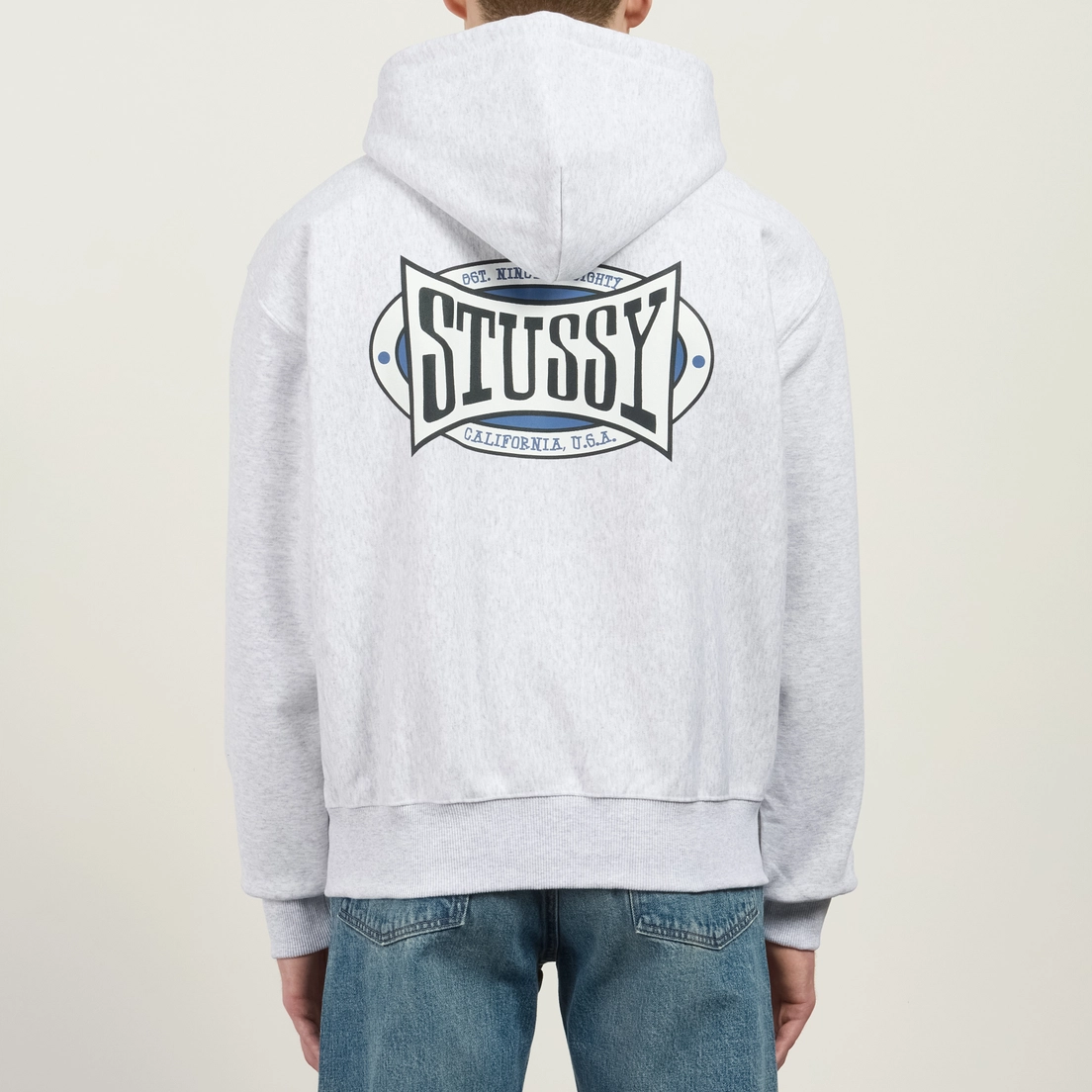 Stussy Мужская толстовка Champion Oval Zip Hoodie