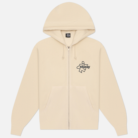Мужская толстовка Stussy Surf Size Zip Hoodie, цвет белый