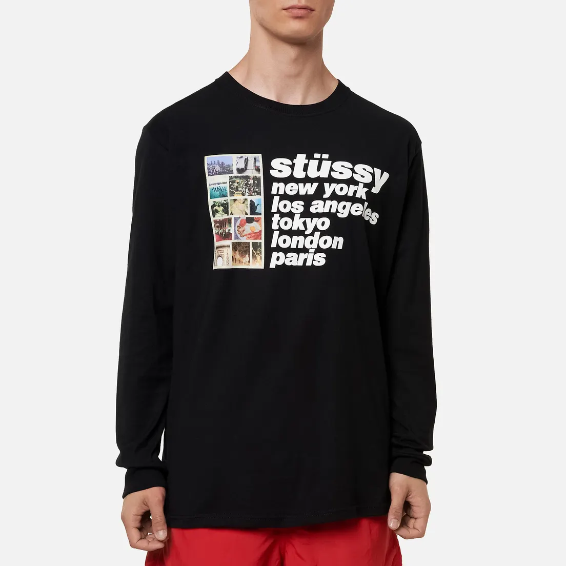 Stussy Мужской лонгслив Italic Collage