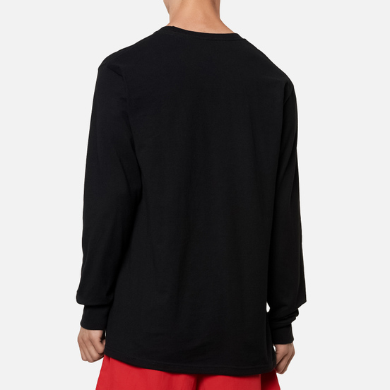 Мужской лонгслив Stussy Italic Collage Black