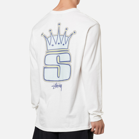 Мужской лонгслив Stussy S Crown White