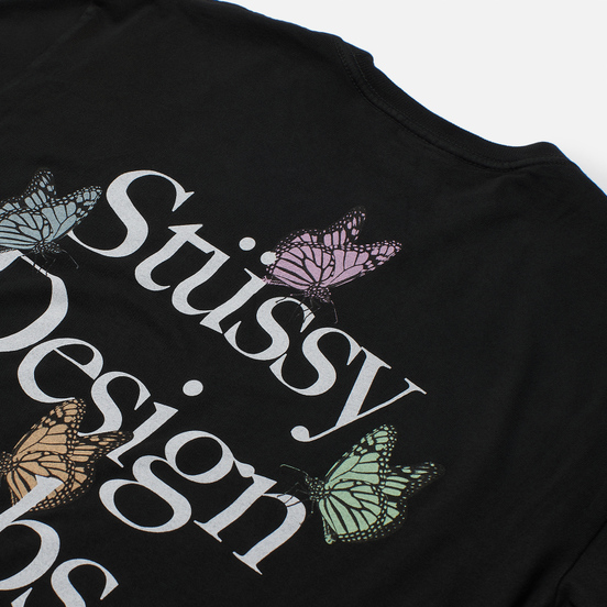 Мужской лонгслив Stussy Design Labs Pigment Dyed Black