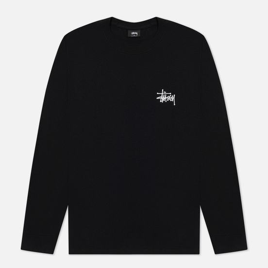 Мужской лонгслив Stussy LS Basic Stussy Black
