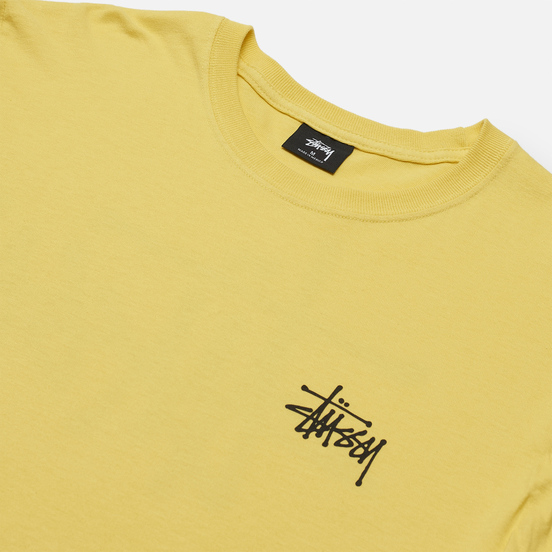 Мужской лонгслив Stussy LS Basic Stussy Lemon