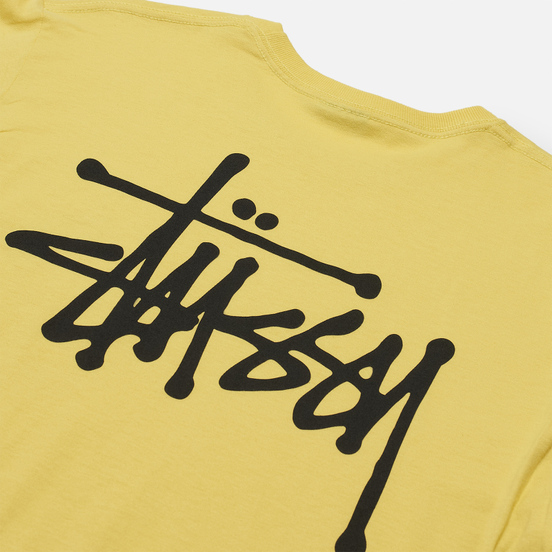 Мужской лонгслив Stussy LS Basic Stussy Lemon