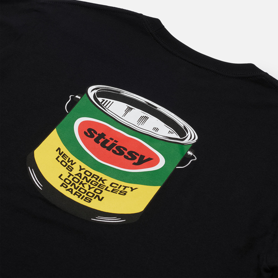 Мужской лонгслив Stussy LS Paint Can Black