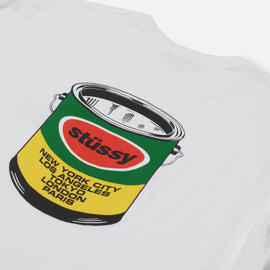 Мужской лонгслив Stussy LS Paint Can White