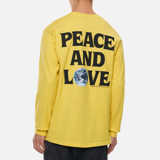 Мужской лонгслив Stussy Peace And Love Lemon
