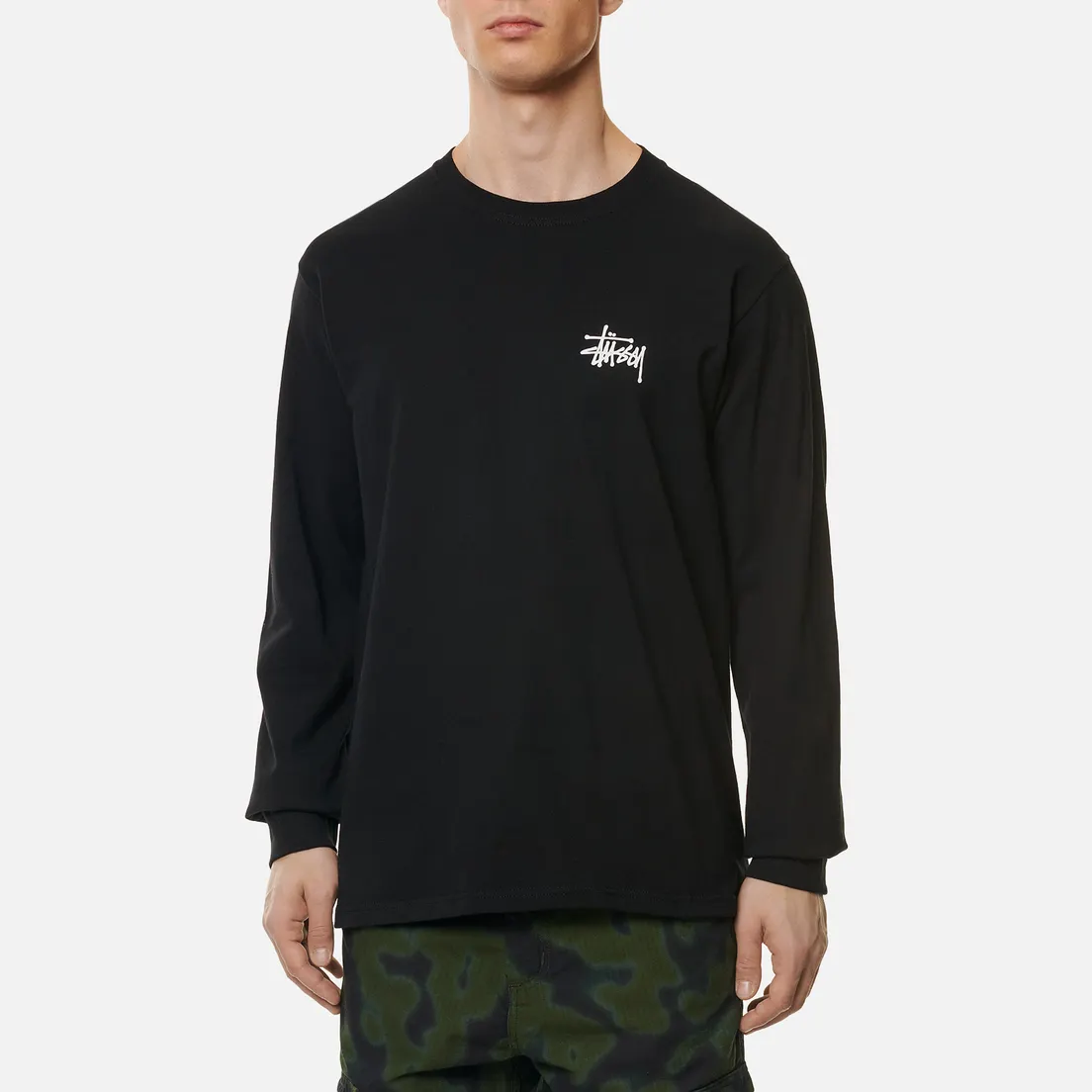 Stussy Мужской лонгслив Basic Stussy Print LS