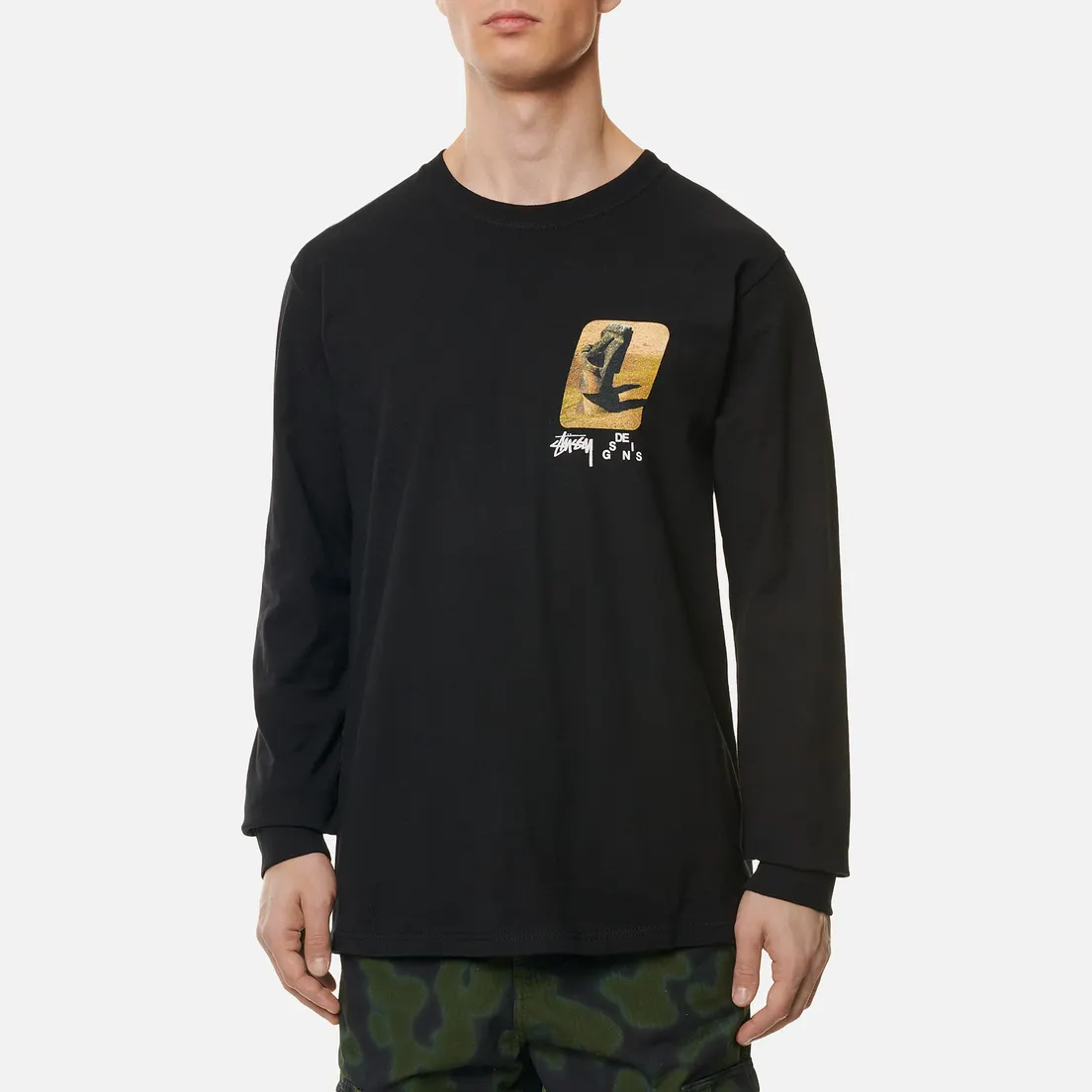 Stussy Мужской лонгслив Moai LS