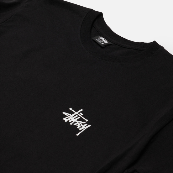 Мужской лонгслив Stussy Basic Stussy Crew Black