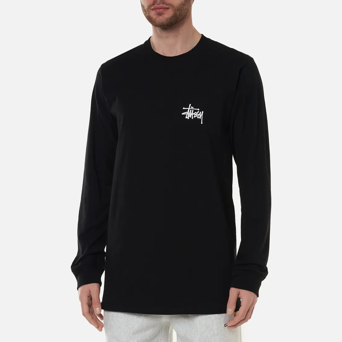 Stussy Мужской лонгслив Basic Stussy Crew