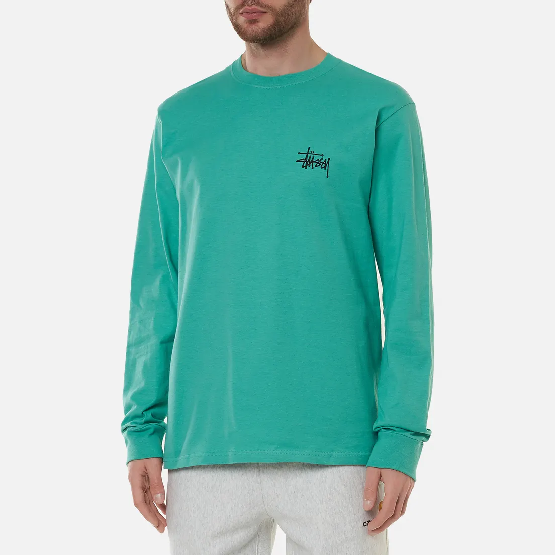 Stussy Мужской лонгслив Basic Stussy Crew