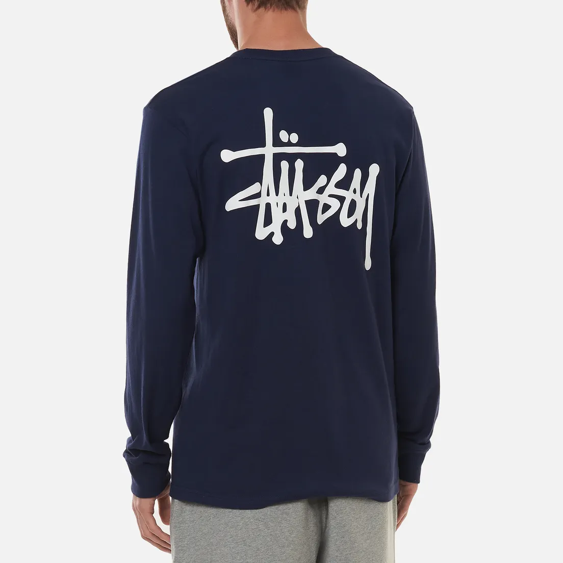 Stussy Мужской лонгслив Basic Stussy Crew