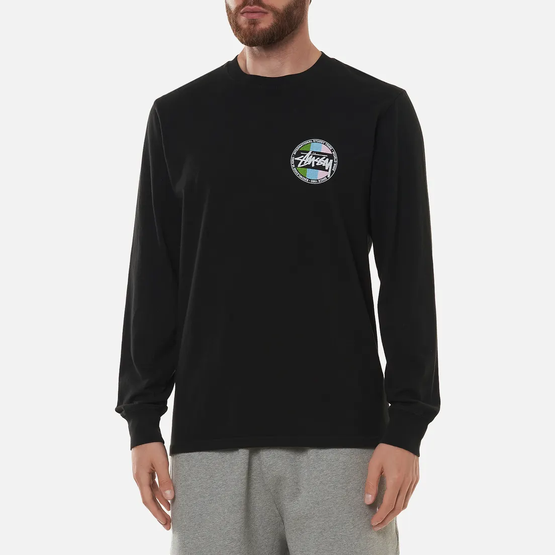 Stussy Мужской лонгслив Classic Dot Pigment Dyed
