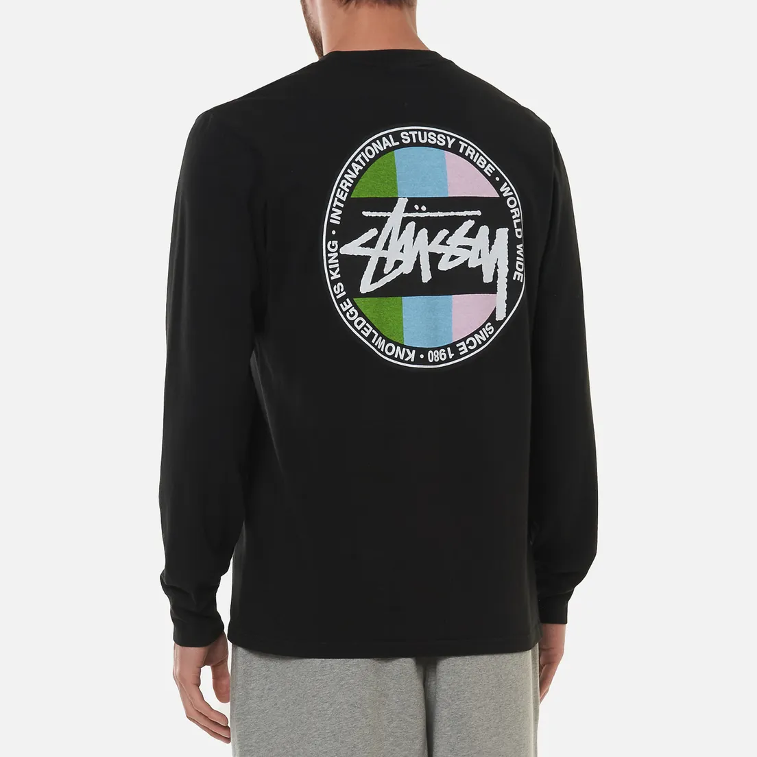Stussy Мужской лонгслив Classic Dot Pigment Dyed