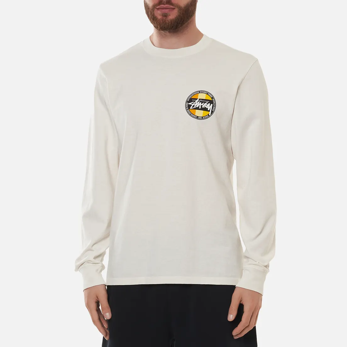Stussy Мужской лонгслив Classic Dot Pigment Dyed
