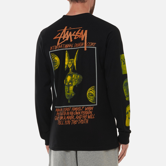 Мужской лонгслив Stussy Masked Black